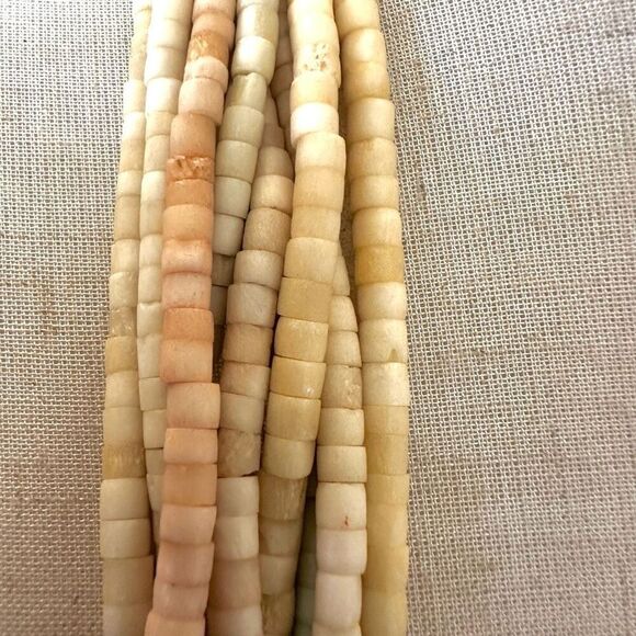 coconut shell multi strand necklace - Picture 4 of 7